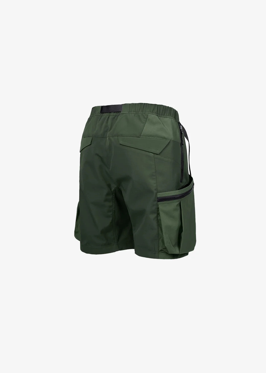 208 2-IN-1 DETACHABLE PATCHWORK COLOR BLOCK PANTS - MILITARY GREEN