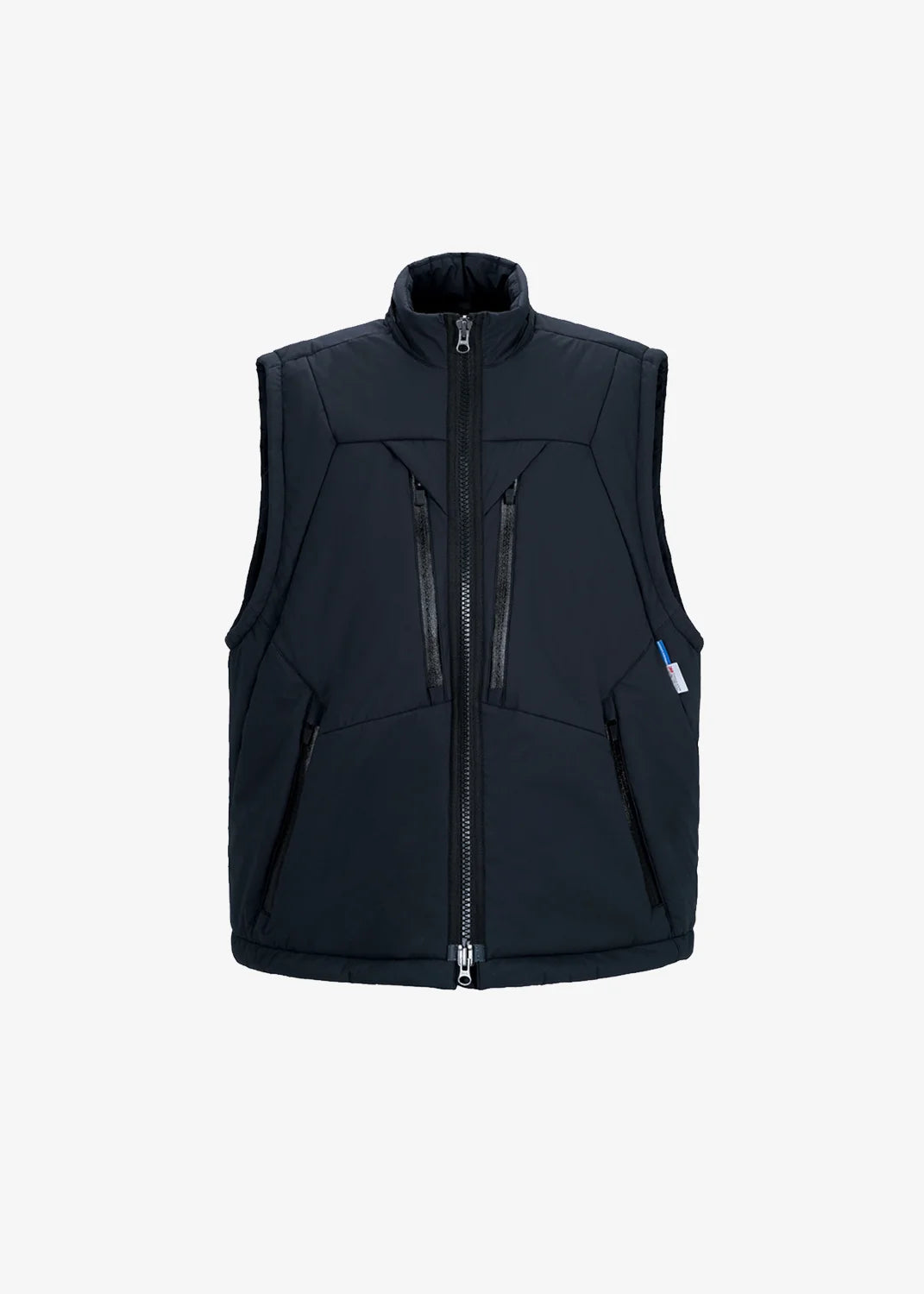 218 STANDING COLLAR WATERPROOF OUTDOOR THINSULATE VEST - NAVY BLUE