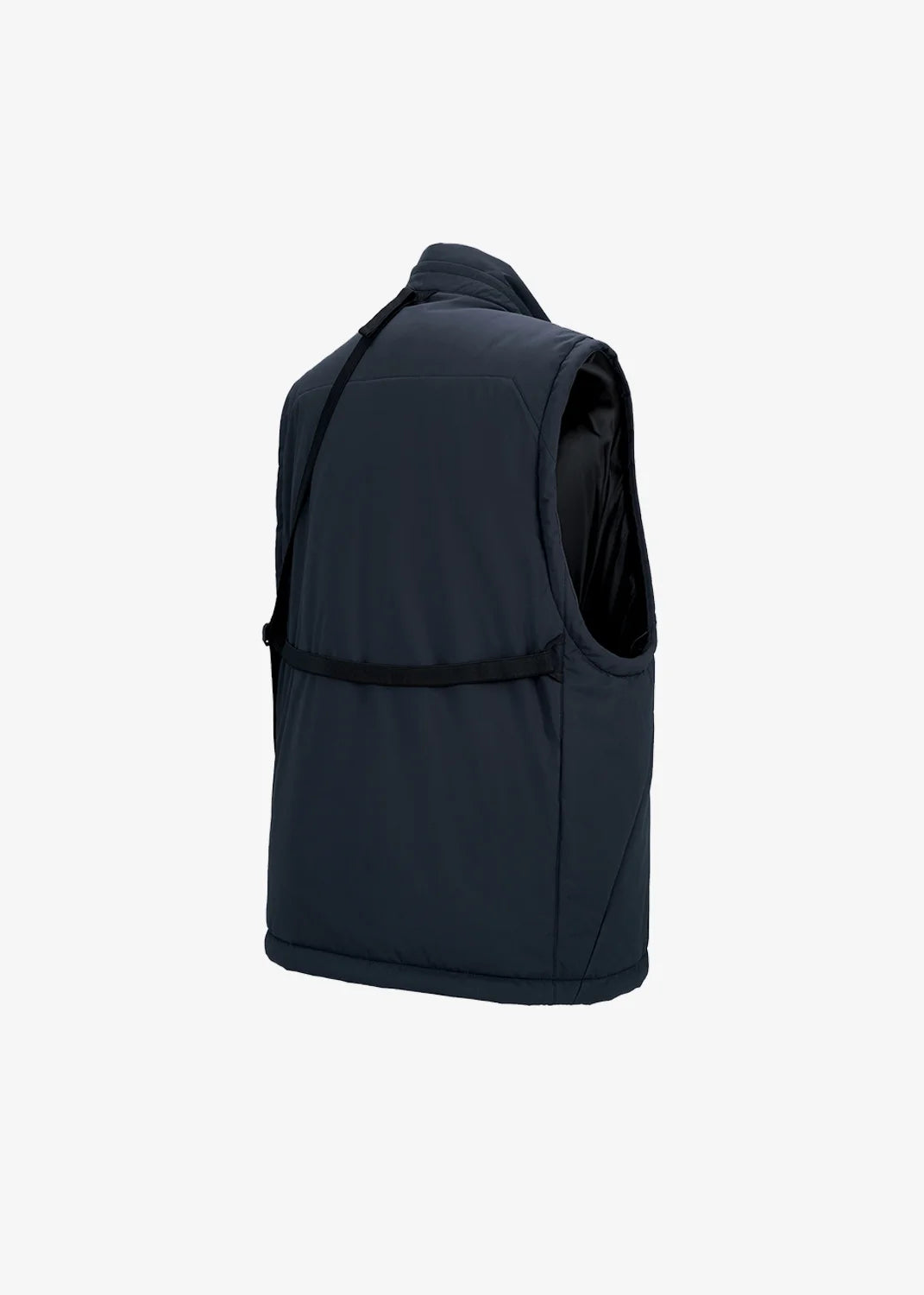 218 STANDING COLLAR WATERPROOF OUTDOOR THINSULATE VEST - NAVY BLUE