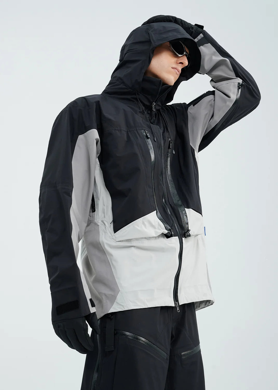 XXX09 ALL-WEATHER HOODED HARD-SHELL 3L OUTDOOR SKI JACKET